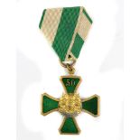 Sächs. Militärvereinsbund, Ehrenkreuz für 50 Jahre Mitgliedschaftgrün emailliertes