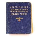 Oertzenscher Taschenkalenderfür die Offiziere des Heeres (früher Fircks), mit Genehm