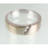 Brillant Ring WG 585punziert Weißgold 585 (14 Karat), ca. 4,1 Gramm sowie Friedrich B