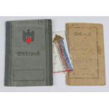 Soldbuch 1. WK / Wehrpass 2. WKeines Soldaten aus Bayern, Soldbuch von 1917 sowie Wehr