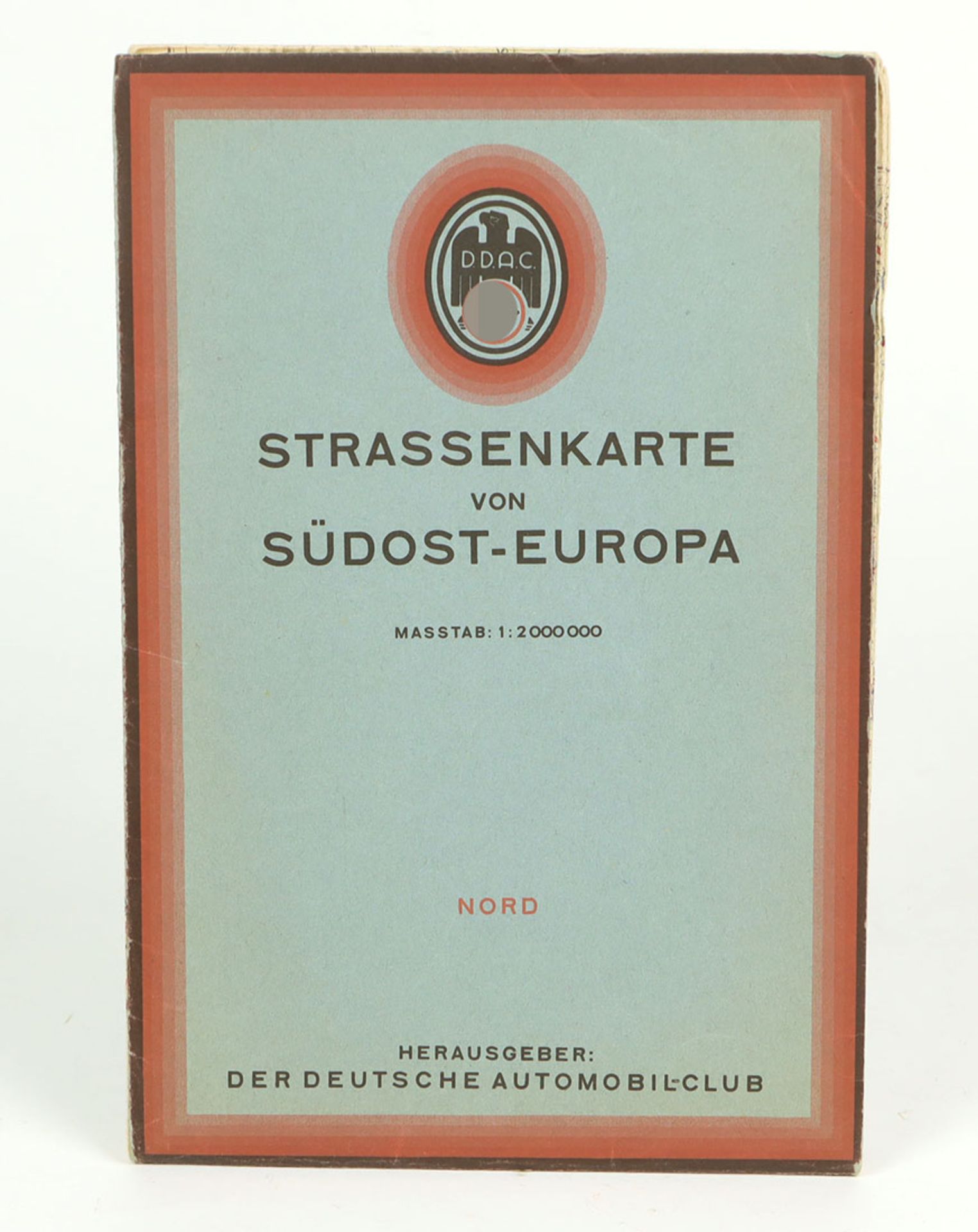 Strassenkarte von Südost-EuropaNord, Hrsg. Der Deutsche Automobilclub, Massab 1:20000