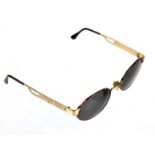 Sonnenbrille Florence VogueVO 3203-S 328, mit goldenen Strukturbügeln, kleine Sonnenb