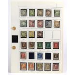 Briefmarken AltdeutschlandBayern und Württemberg, Sammlung je gestempelt auf 9 bzw. 8