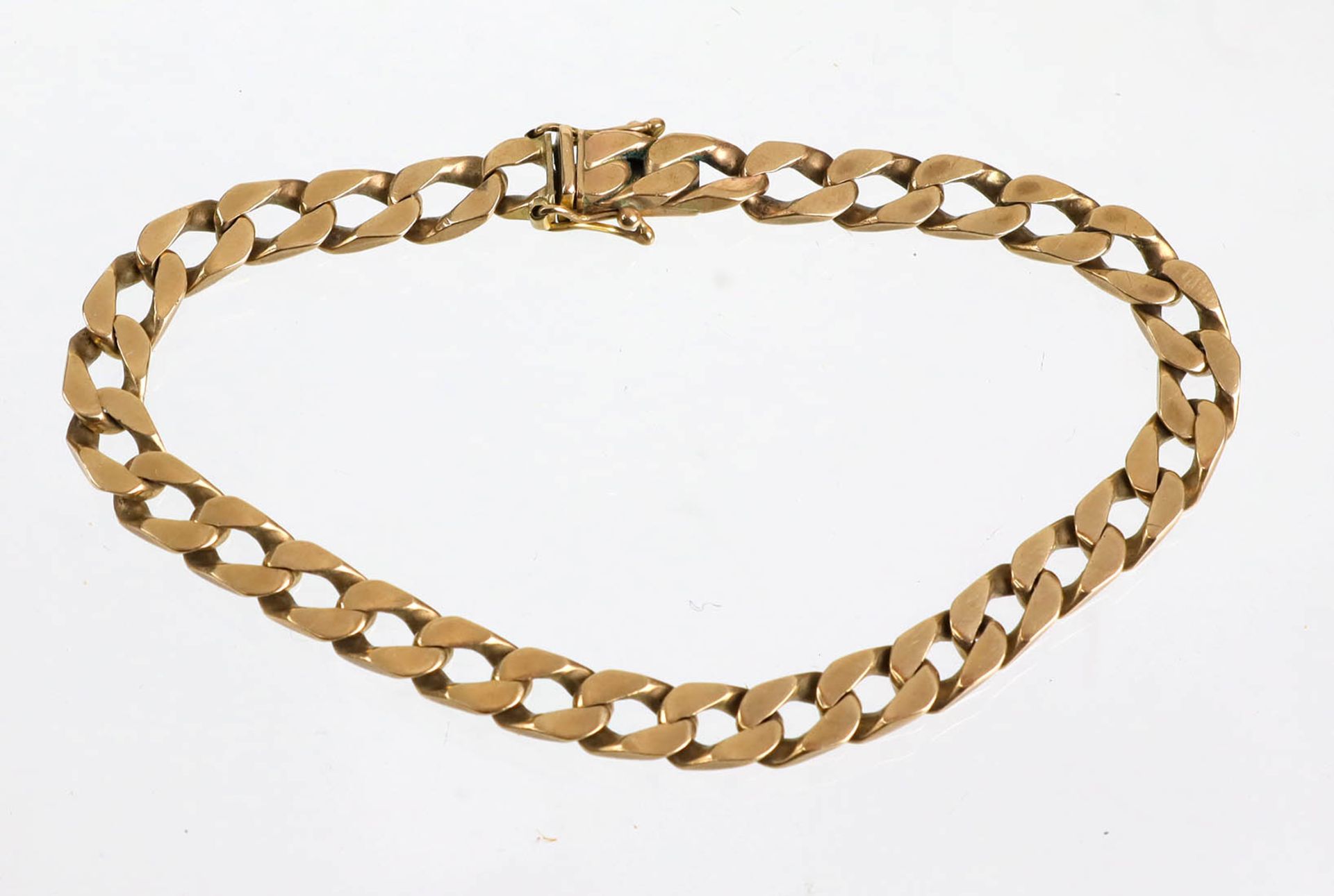 Flachpanzer Armband GG 333punziert Gelbgold 333 (8 Karat), ca. 16,1 Gramm, geschmeidig