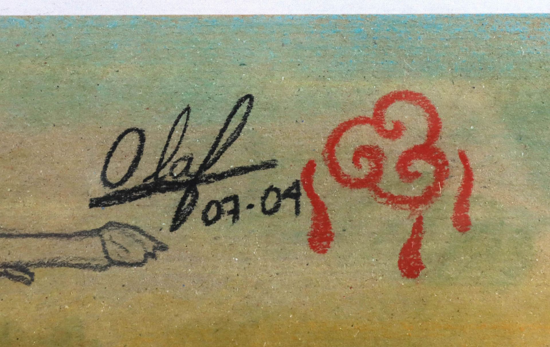 La carga (Die Last) - Rafael Gàmez M.Pastell rechts oben signiert Olaf sowie datiert - Bild 2 aus 2