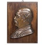 Otto von Bismarck ReliefBronze, Brustbild des deutschen Reichskanzlers Otto von Bismar