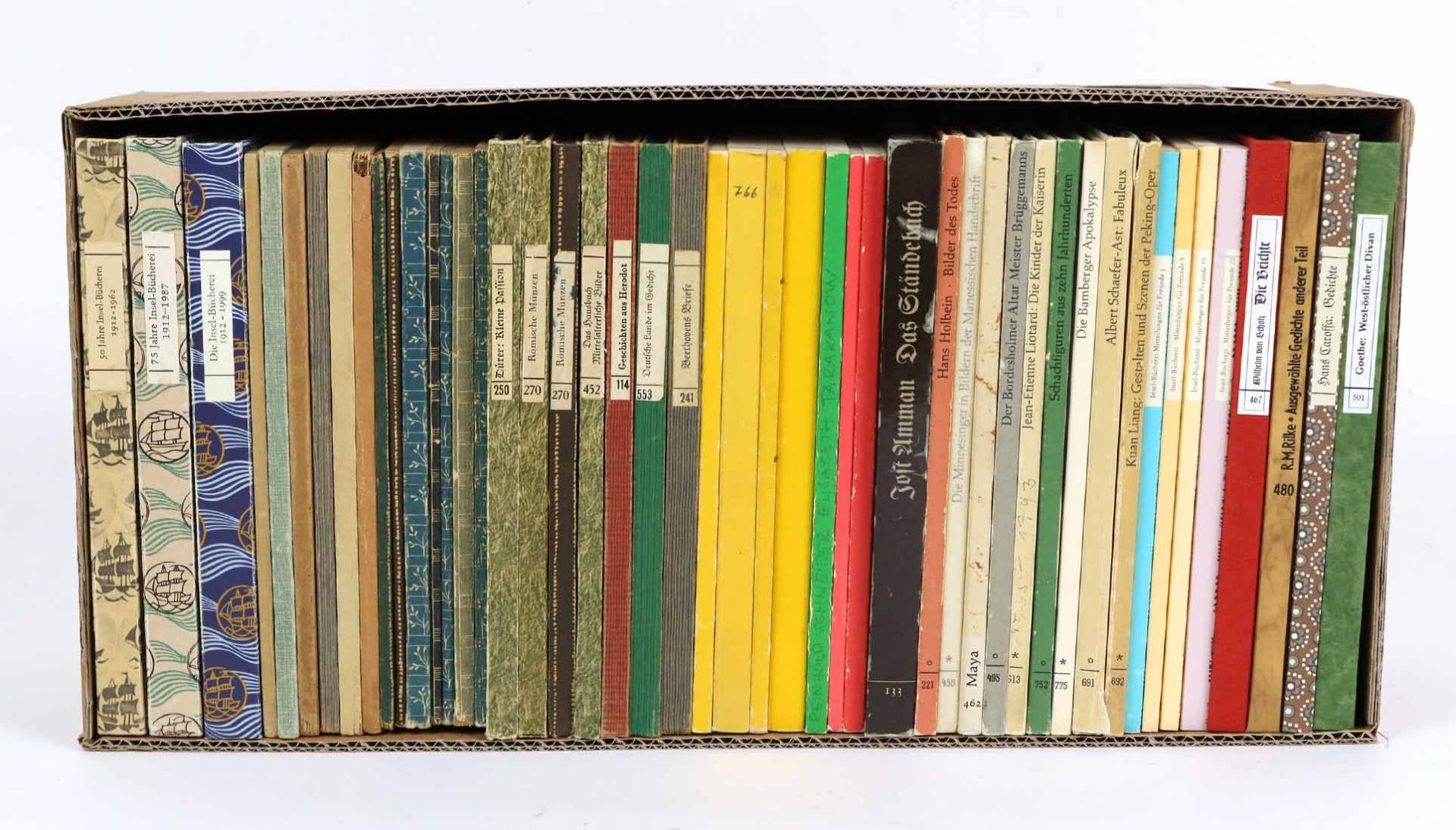 Konvolut von 48 BändchenBesonderheiten der Insel-Bücherei mit, Bibliographie 1912-19