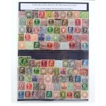 Briefmarken Altdeutschland ab 1851Sammlung von ca. 100 gestempelten Marken auf Steckka