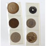 5 Pfennig Lochmünze Deutsches Reich u.a.der Reichskreditkasse 1940A dazu 1 Reichsmark