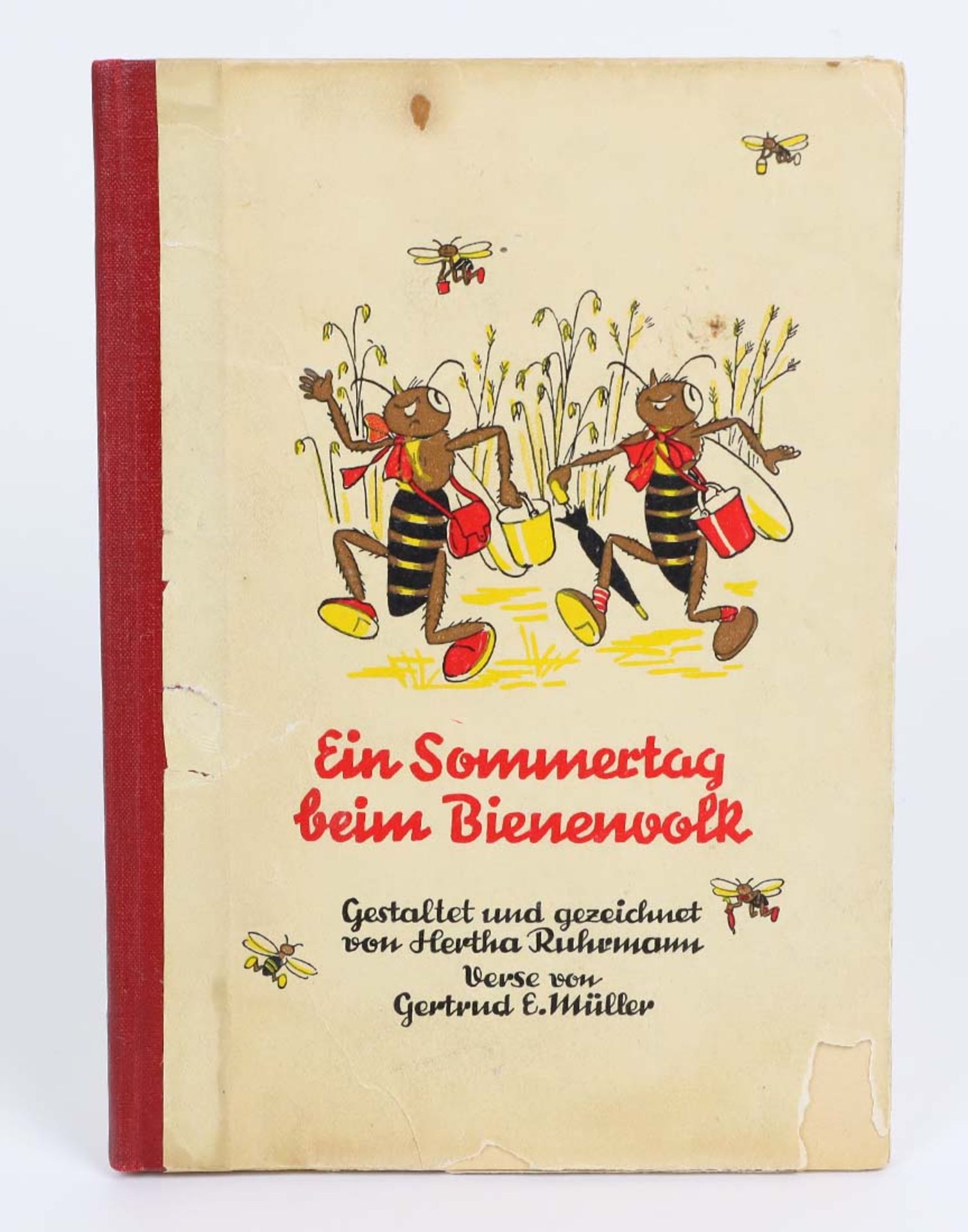 Ein Sommertag beim BienenvolkGertrud E. Müller, gestaltet u. gezeichnet v. Hertha Ruh