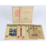 6 Militaria Hefte 1937/42*Die deutsche Arbeiterfront*, NS-Gemeinschaft, *Kraft durch F