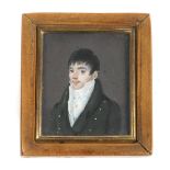 Miniatur Portrait London um 1800Gouache auf Elfenbein, umseitig bezeichnet *George Eng