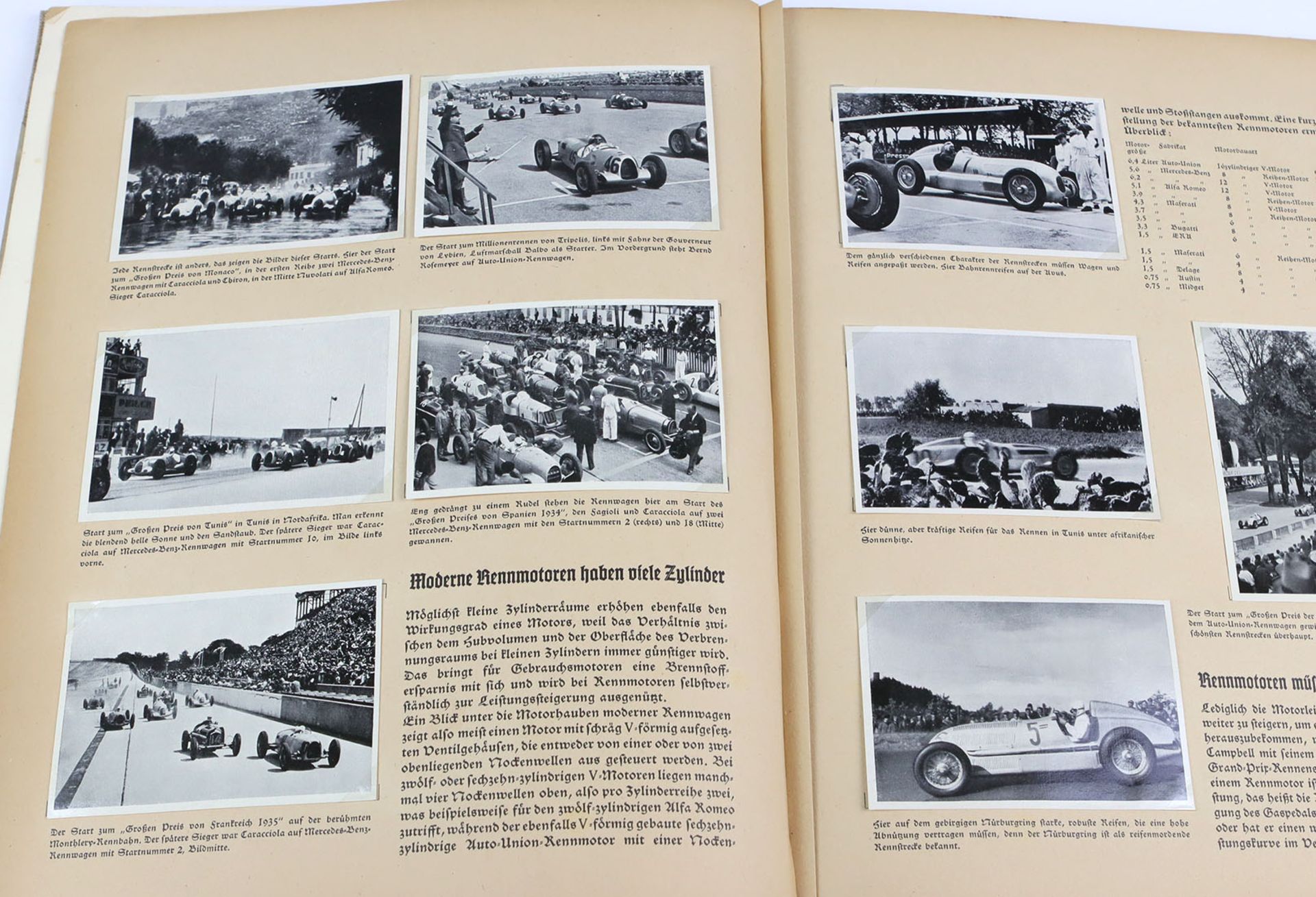 Deutscher KraftfahrsportSammelbilderalbum,Teil 1, Wagen- u. Motottardrennen, 61 S., ko - Image 2 of 2