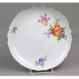 Meissen Anbietschale *Blütenbouquet*Porzellan mit unterglasurblauer Schwertermarke de