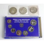 Posten Münzen Israeldabei 5 Lirot - 13. Gedenktag Unabhängigkeit, 10 Lirot 25 Jahre