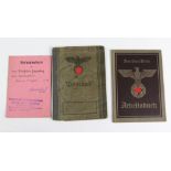 Wehrpass Drittes Reich Neuruppin 1939 u.a.mit Lichtbild sowie handschriftl. Einträgen