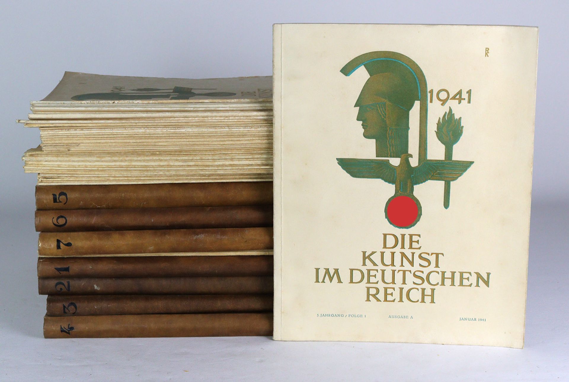 Kunst im Dritten Reich ab 1937/44großes Konvolut Mitte 1937 bis Ende 1940 in 7 Bände