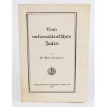 Vom nationaldeutschen Judenvon Dr. Max Naumann, Verlag v. Albert Goldschmidt, Berlin W