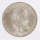 5 Mark Wilhelm II von Württemberg 1908 FSilbermünze Fünf Mark Deutsches Reich 1908,