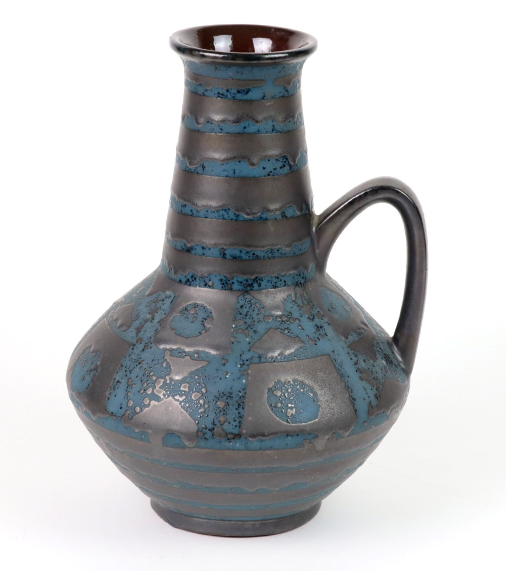 Design Vase *Ankara* Keramik gemarkt Carstens Keramik Tönnishof Modell 1507-2, Dekor