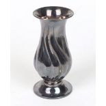 Silber Vase in Barockform punziert, Silber 925 dt. mit Halbmond & Krone sowie Herman B