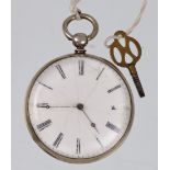 Schlüsseltaschenuhr um 1880