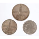 1, 2 und 5 Reichsmark 1934