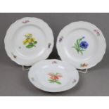 Meissen 3 Teller *Blume 1*