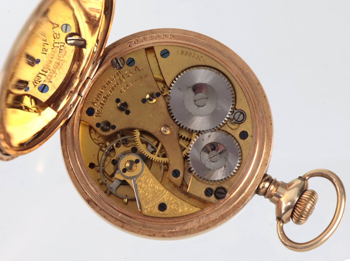 Golddoublé Herren Taschenuhr *Waltham* - Image 3 of 3