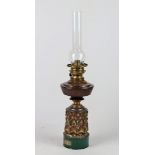 Jugendstil Petroleumlampe um 1900