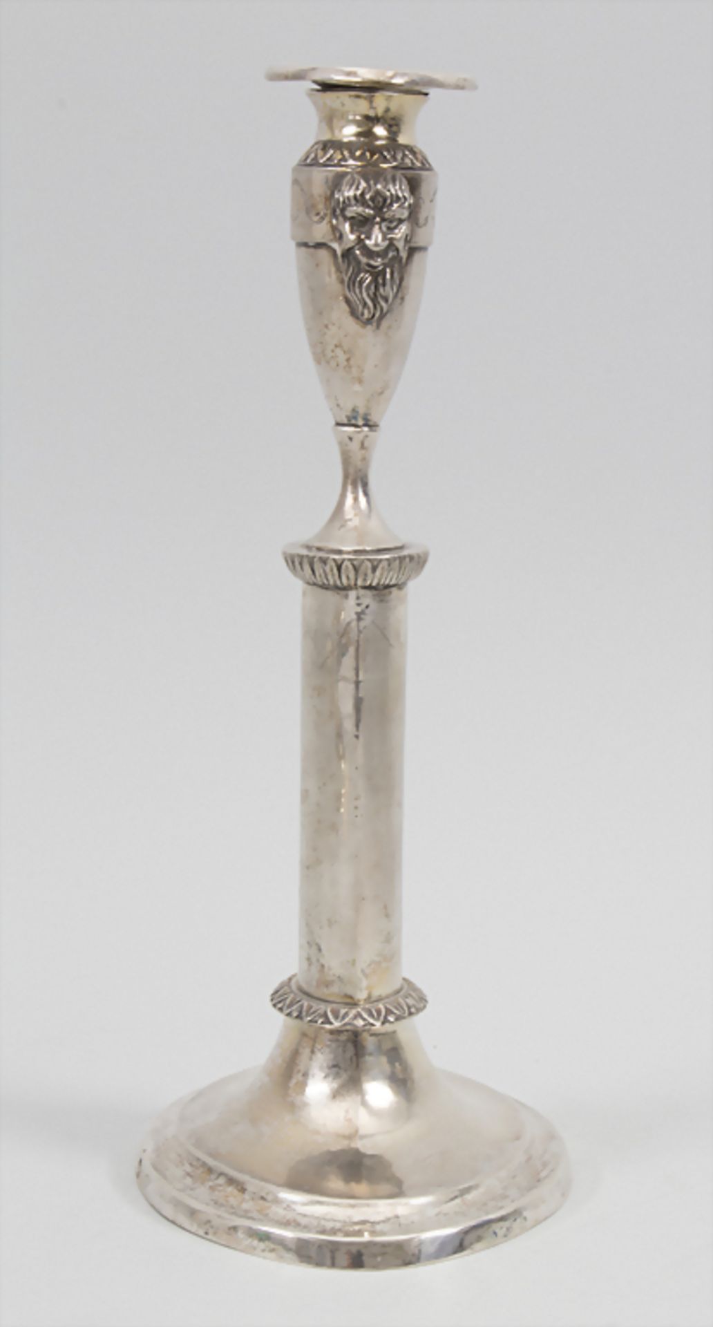 Paar Empire Kerzenleuchter / A pair of silver candlesticks, Wilhelm Hessenberg, Frankfurt am Mai - Image 6 of 19