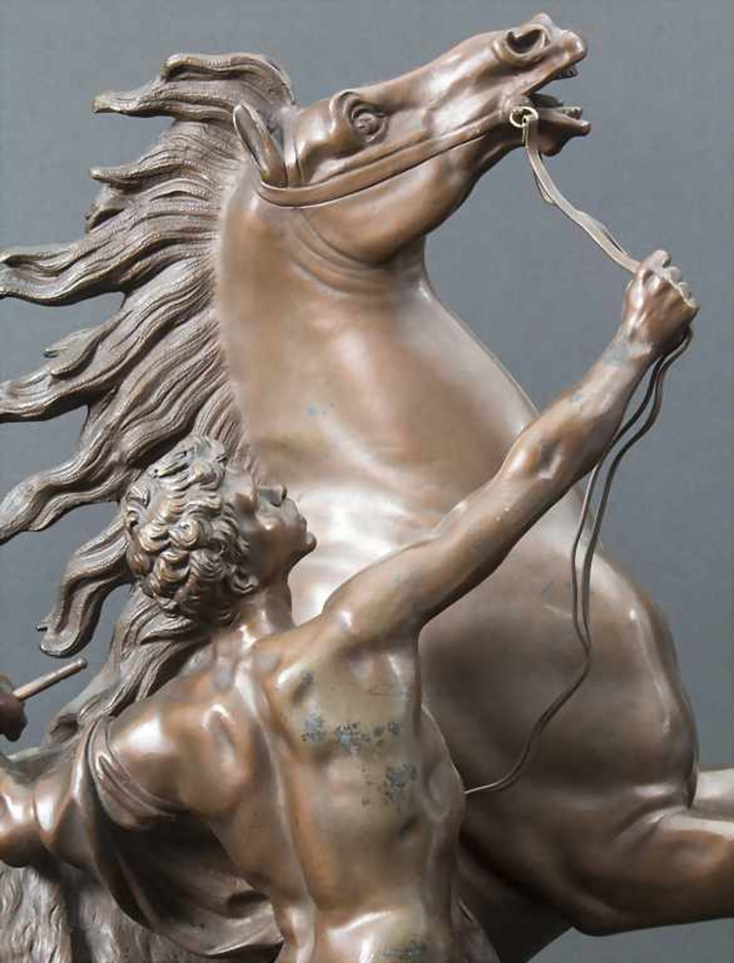 Guillaume Coustou (1677-1746), 'Das Pferd von Marly' / Bronze sculpture 'The horse of Marly' - Image 5 of 7