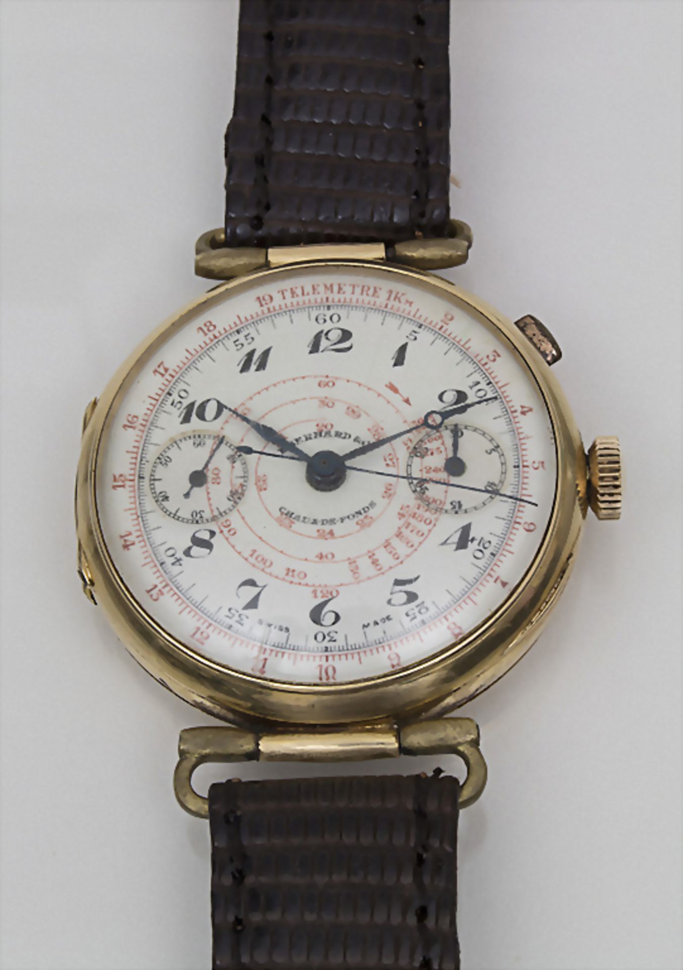 Eberhard & Co., Le Chaux de Fonds, um 1925Gehäuse: 18 Kt. 750, Nr. 194142 ,Werk: