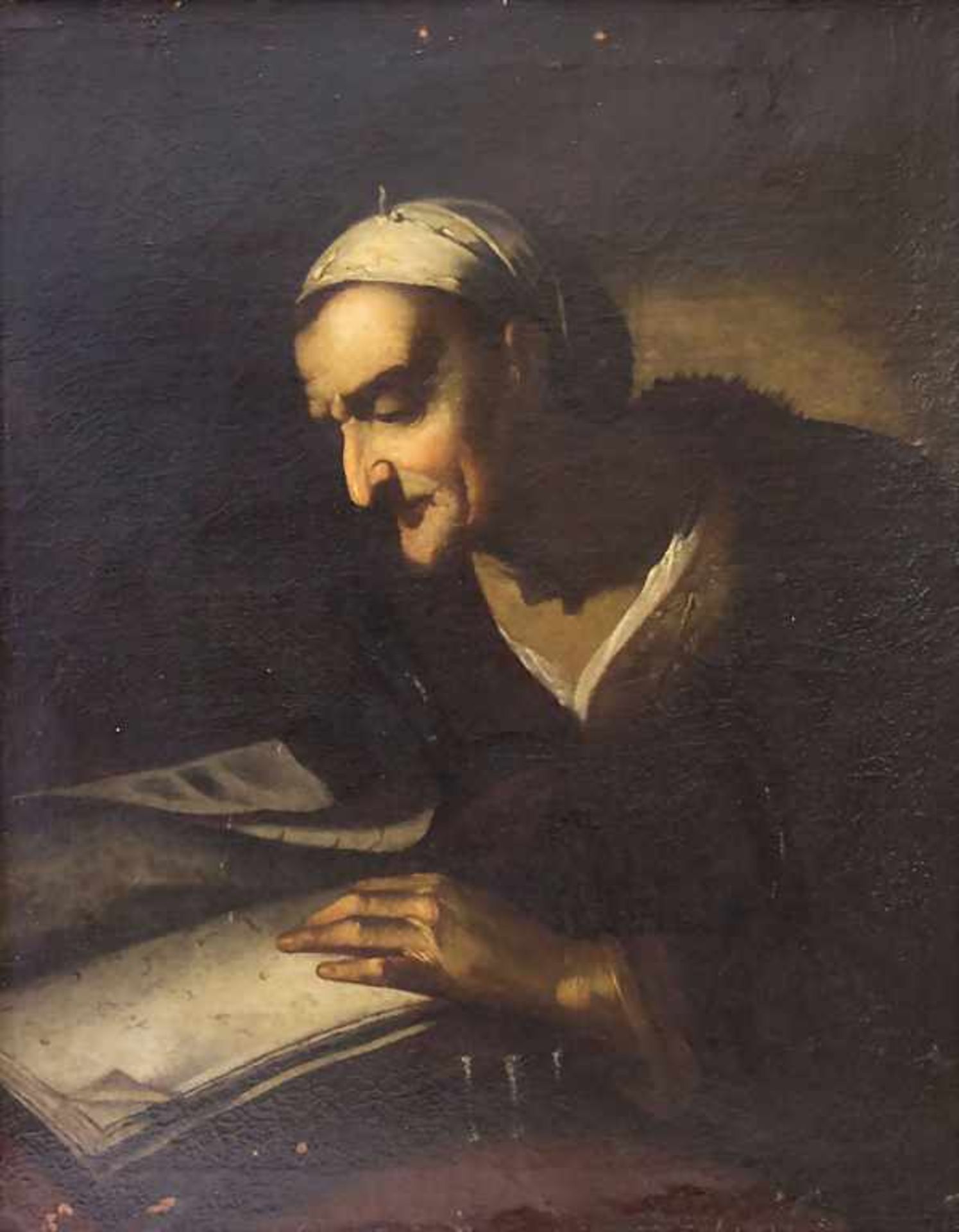 Simone Cantarini (Attrib.) (1612 - 1648), Buchgelehrter / A ScholarMaterial: Öl auf L - Image 2 of 7