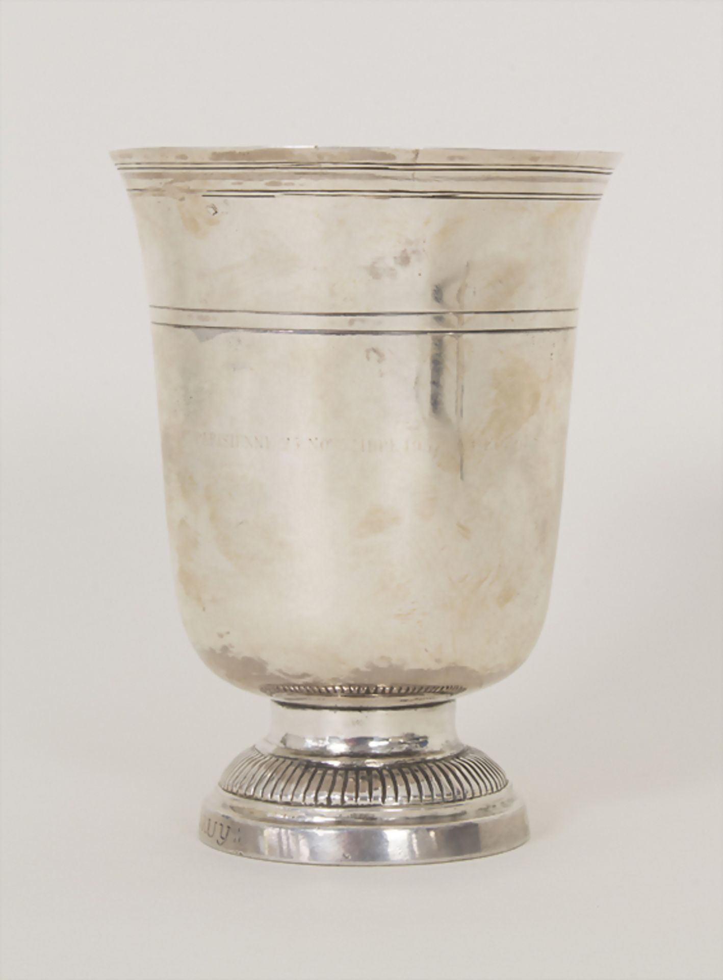 Becher / A silver beaker, Martial Rigeasse, Noyon, um 1788Material: 950er Silber,P