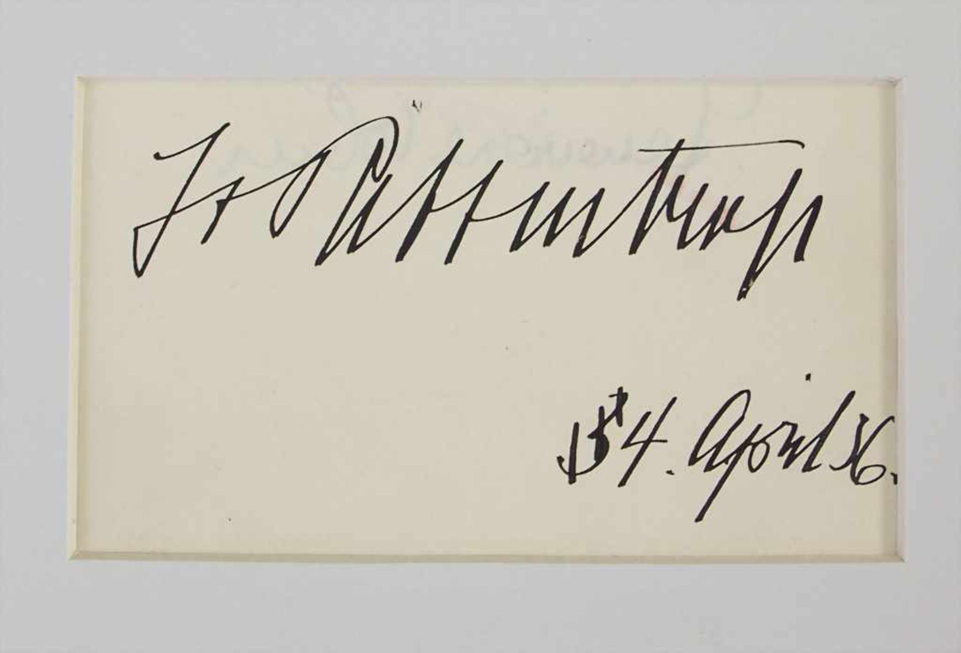 Autograph 'Joachim von Ribbentrop' / An autograph 'Joachim von Ribbentrop', 1934Eigenh - Image 2 of 2