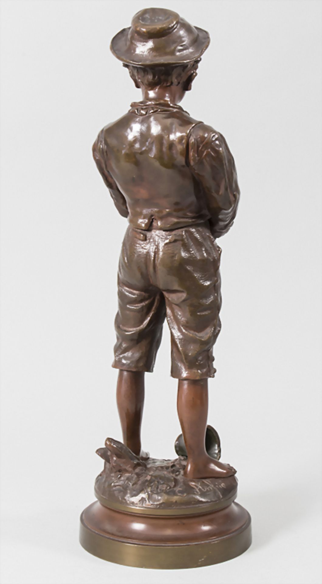 Charles Anfrie (1833-1905), 'La cruche cassee' / 'Der zerbrochene Krug'Material: Bronz - Image 3 of 6