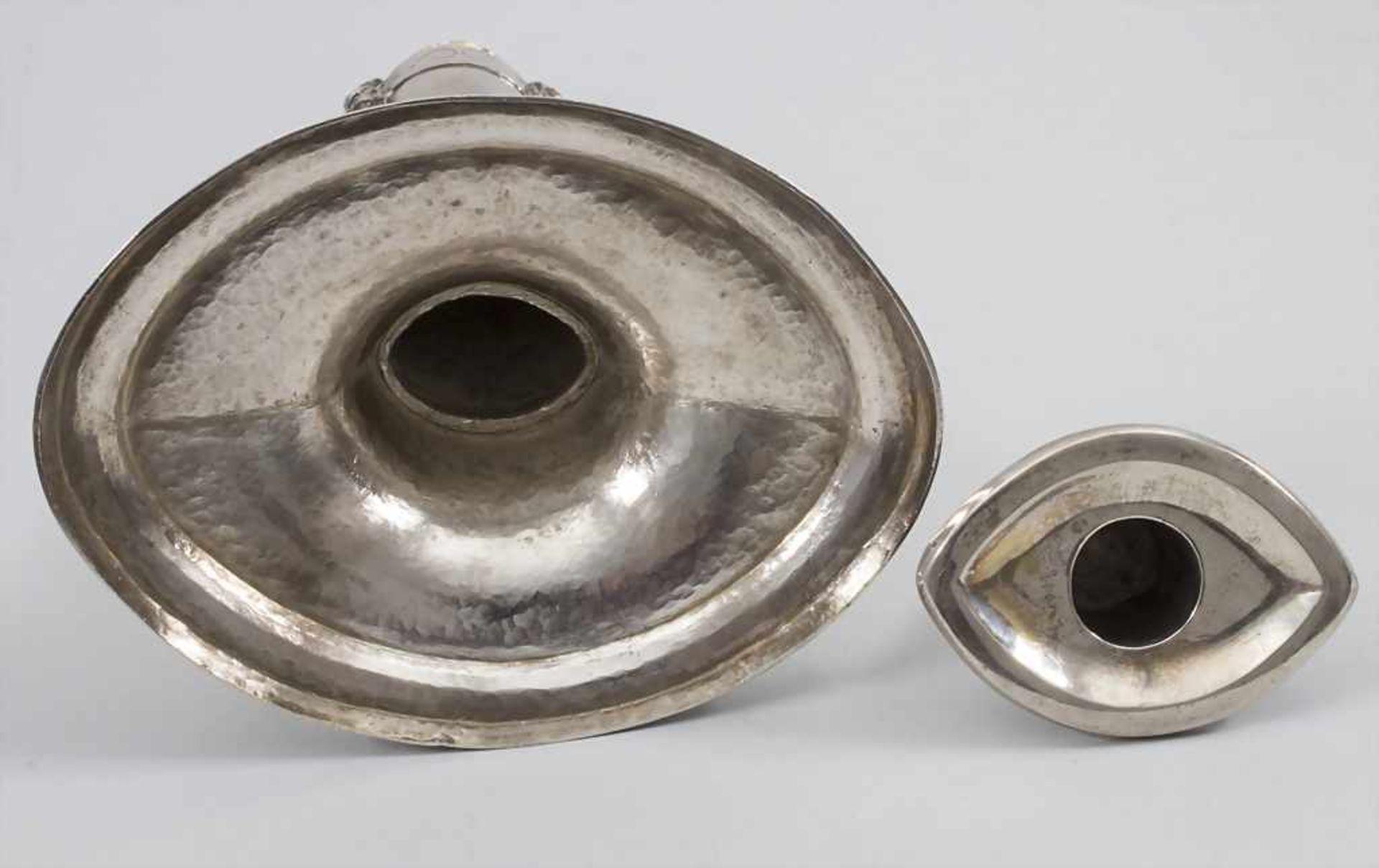 Paar Empire Kerzenleuchter / A pair of silver candlesticks, Wilhelm Hessenberg, Frankfurt am Mai - Image 14 of 19