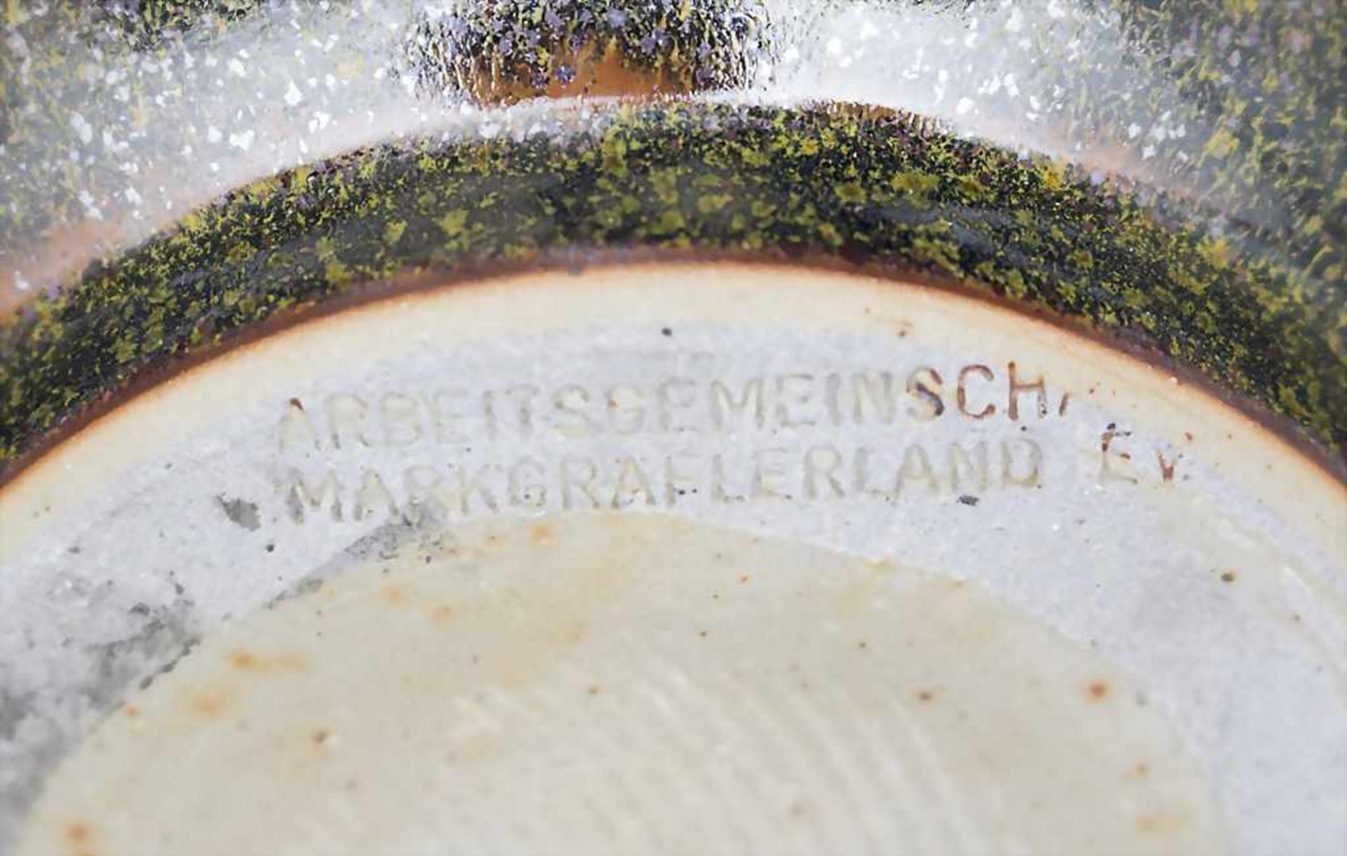 Keramik-Krug mit Wappendekor / A ceramic jug with coat of arms, Horst Kerstan, Kandern - Image 4 of 4