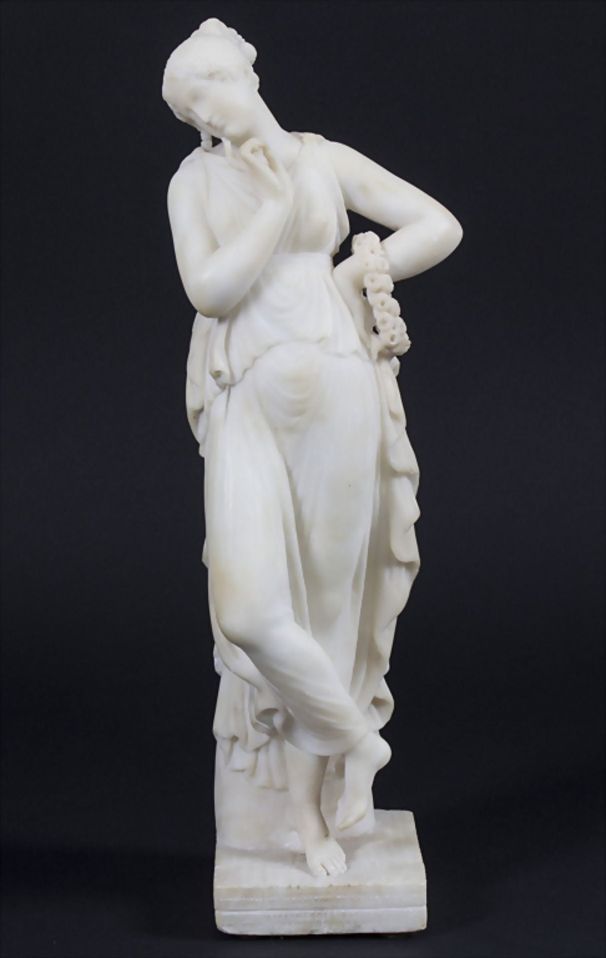 Alabaster Figur / An alabaster sculpture, Italien, um 1900Material: Alabaster,Höh