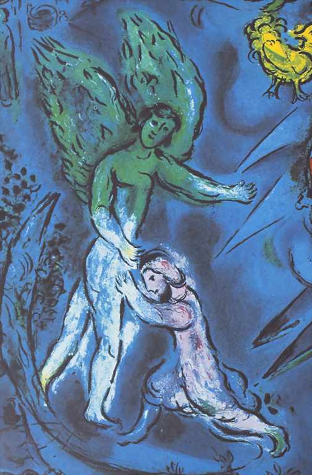 Marc Chagall (1887-1985), 'Jacob ringt mit dem Engel' / 'The struggle of Jacob and the angel'</b - Image 3 of 5