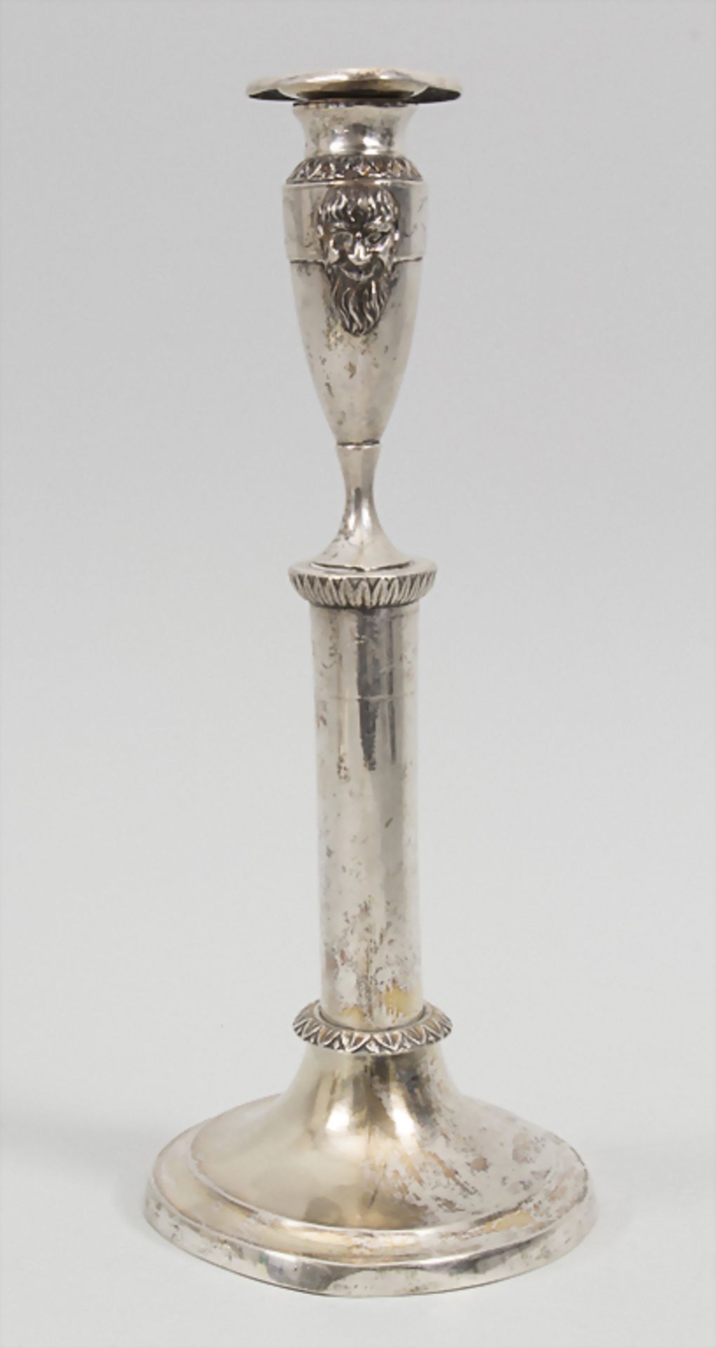 Paar Empire Kerzenleuchter / A pair of silver candlesticks, Wilhelm Hessenberg, Frankfurt am Mai - Image 11 of 19