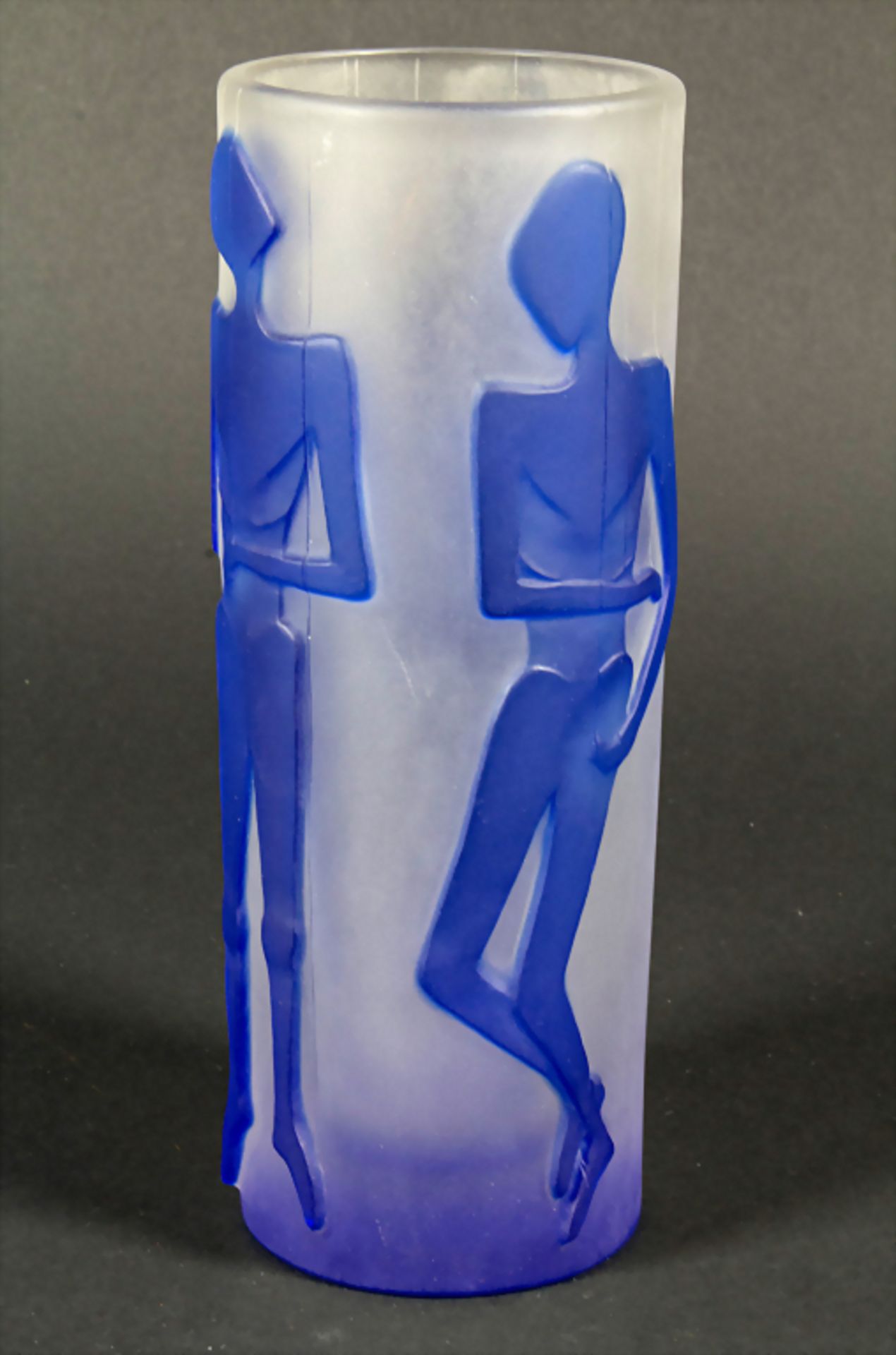 Studio-Glasziervase / A decorative studio glass vase, wohl Böhmen, um 1980Material: f