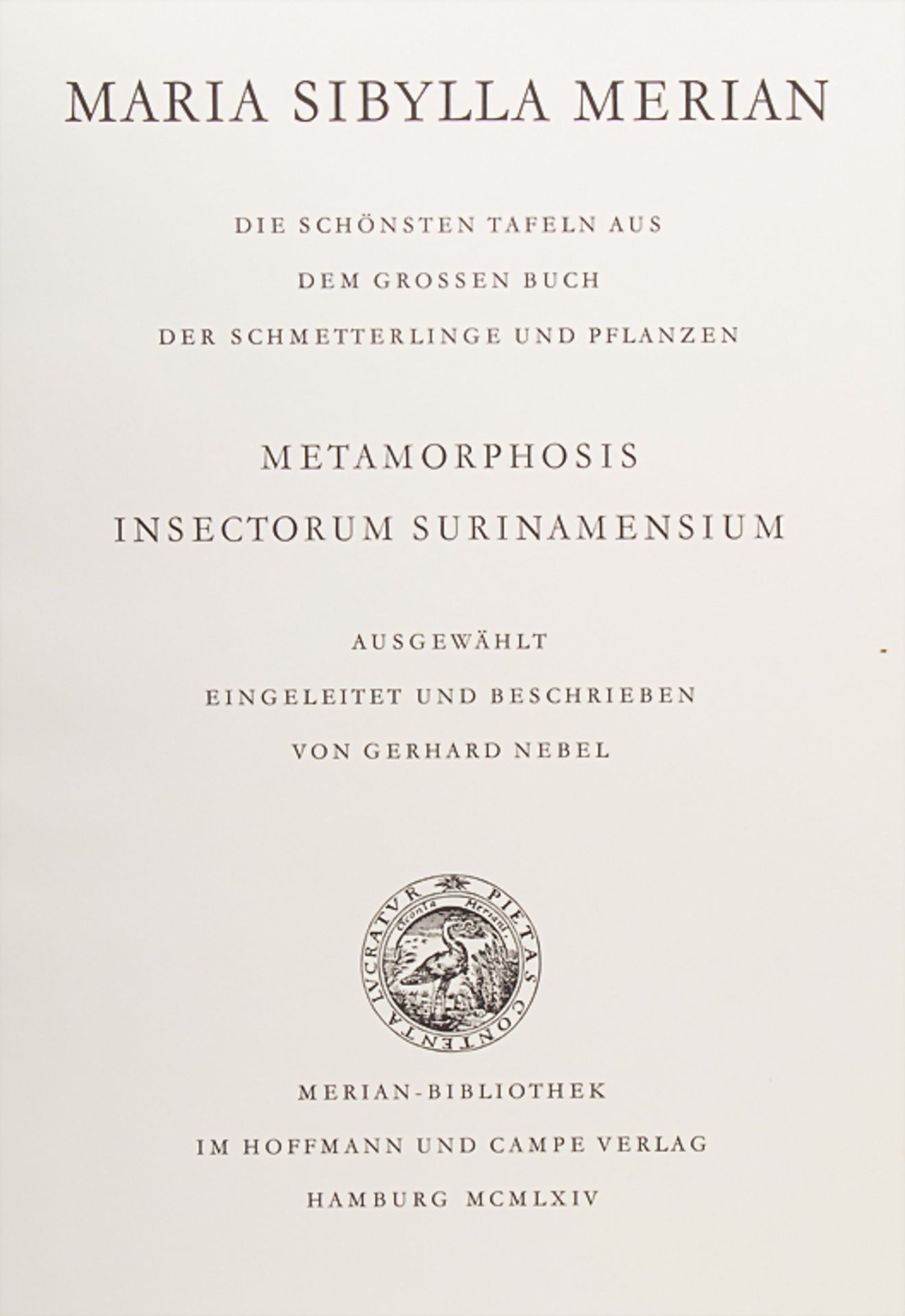 Maria Sibylla Merian / G. Nebel: 'Die schönsten Tafeln aus dem Grossen Buch der Schmetterlinge - Bild 2 aus 5