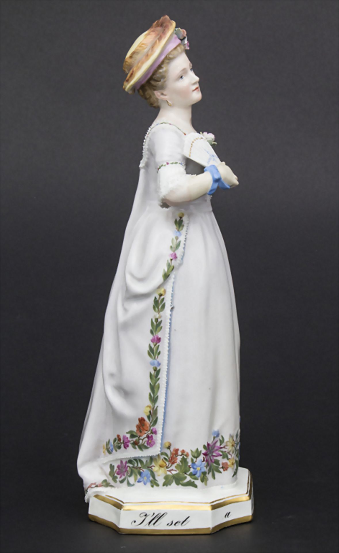 Seltene Figur einer Schauspielerin / A rare figure of an actress, Meissen, um 1890Mate - Bild 5 aus 8