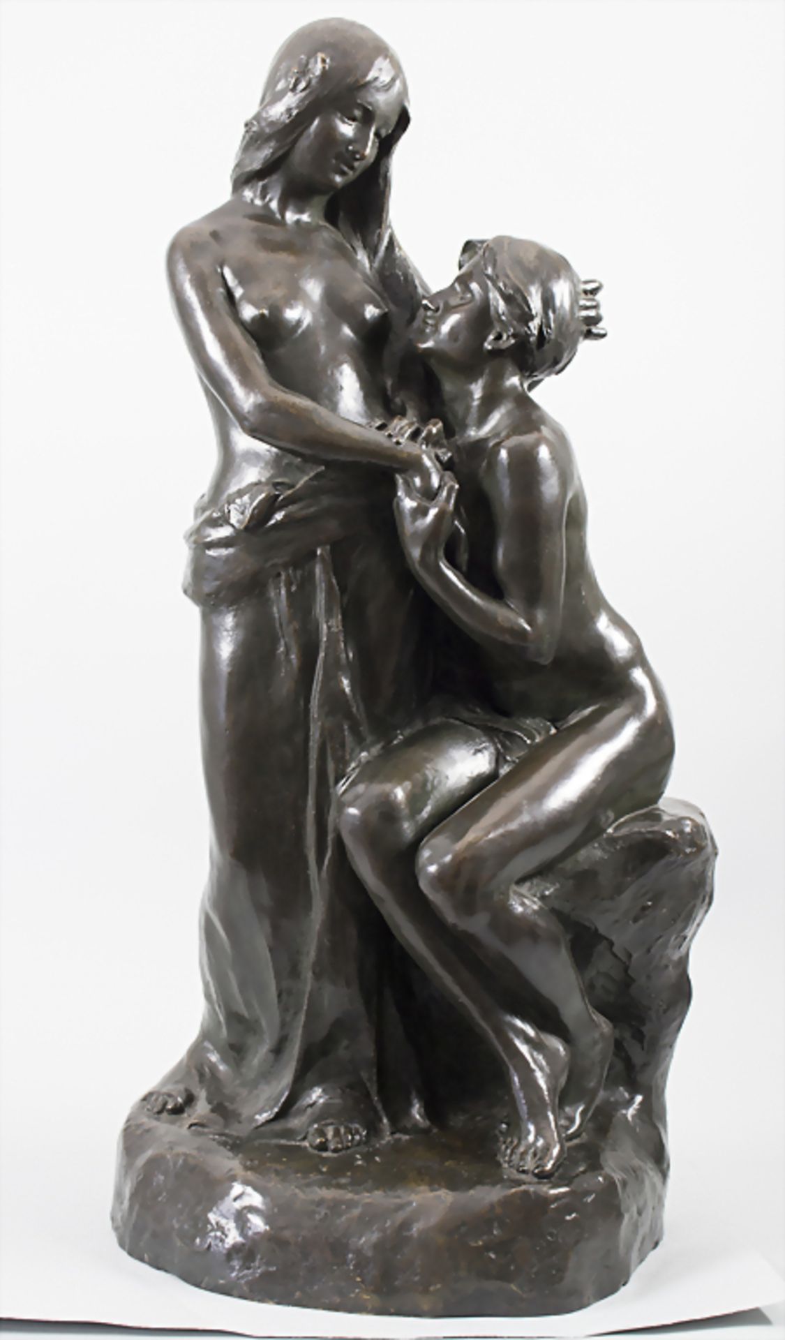 Joseph Ebstein (1881-1961), Liebespaar / The lovers, Paris, 1910Material: Bronze, pati