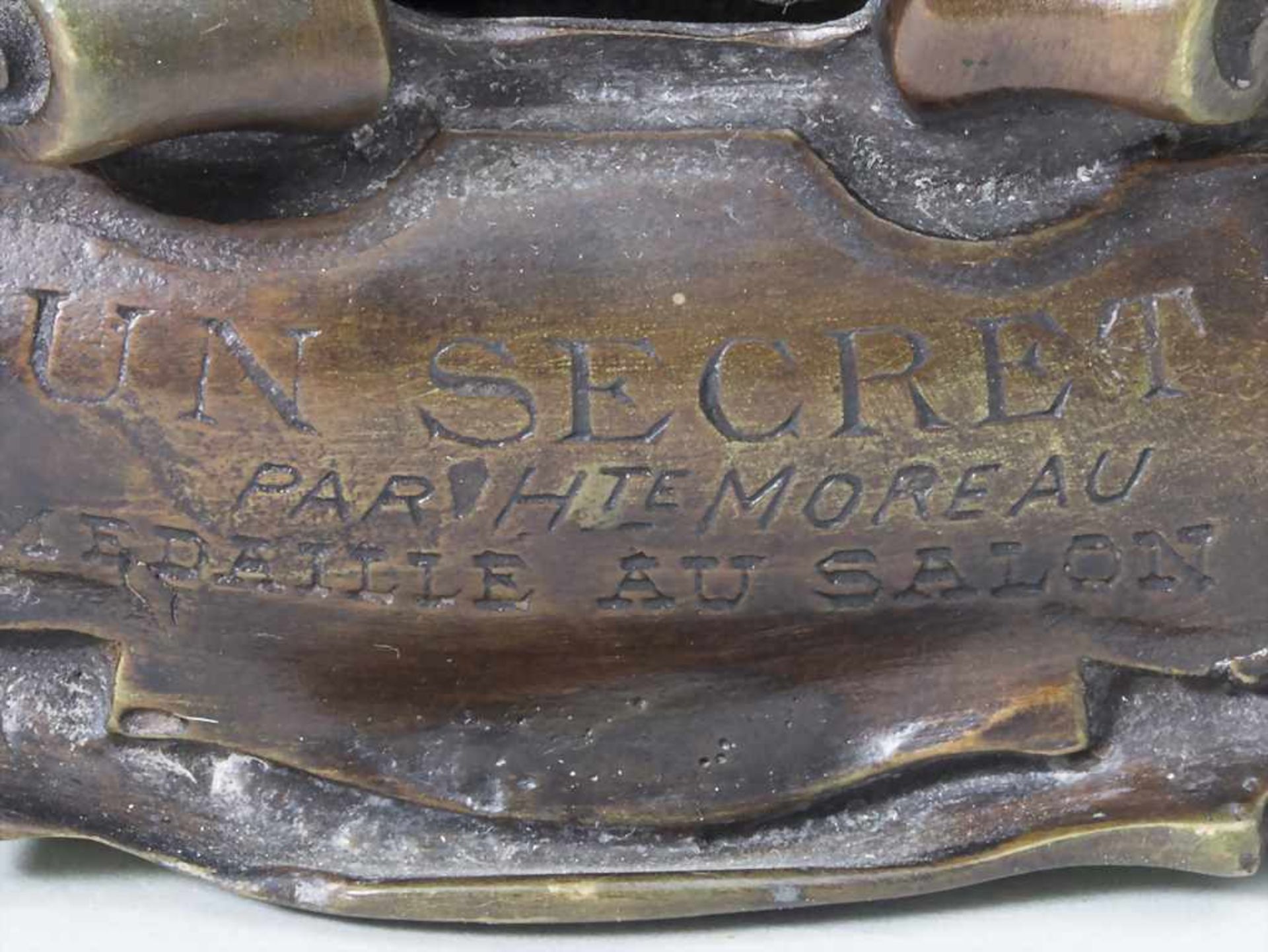 Hippolyte François MOREAU (1832-1927), Une secret (Das Geheimnis)Material: Bronze, pa - Image 6 of 8