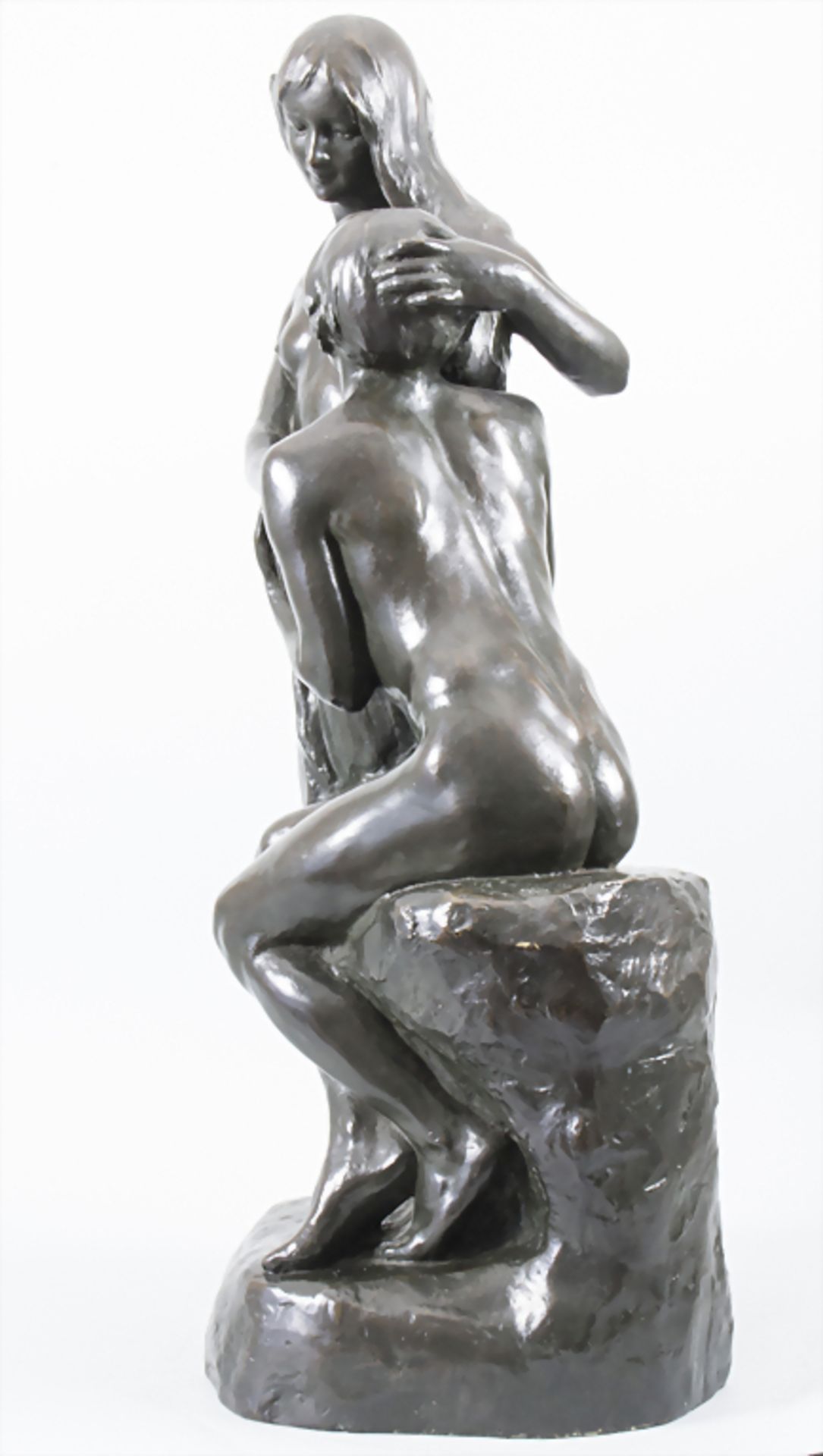 Joseph Ebstein (1881-1961), Liebespaar / The lovers, Paris, 1910Material: Bronze, pati - Image 3 of 10