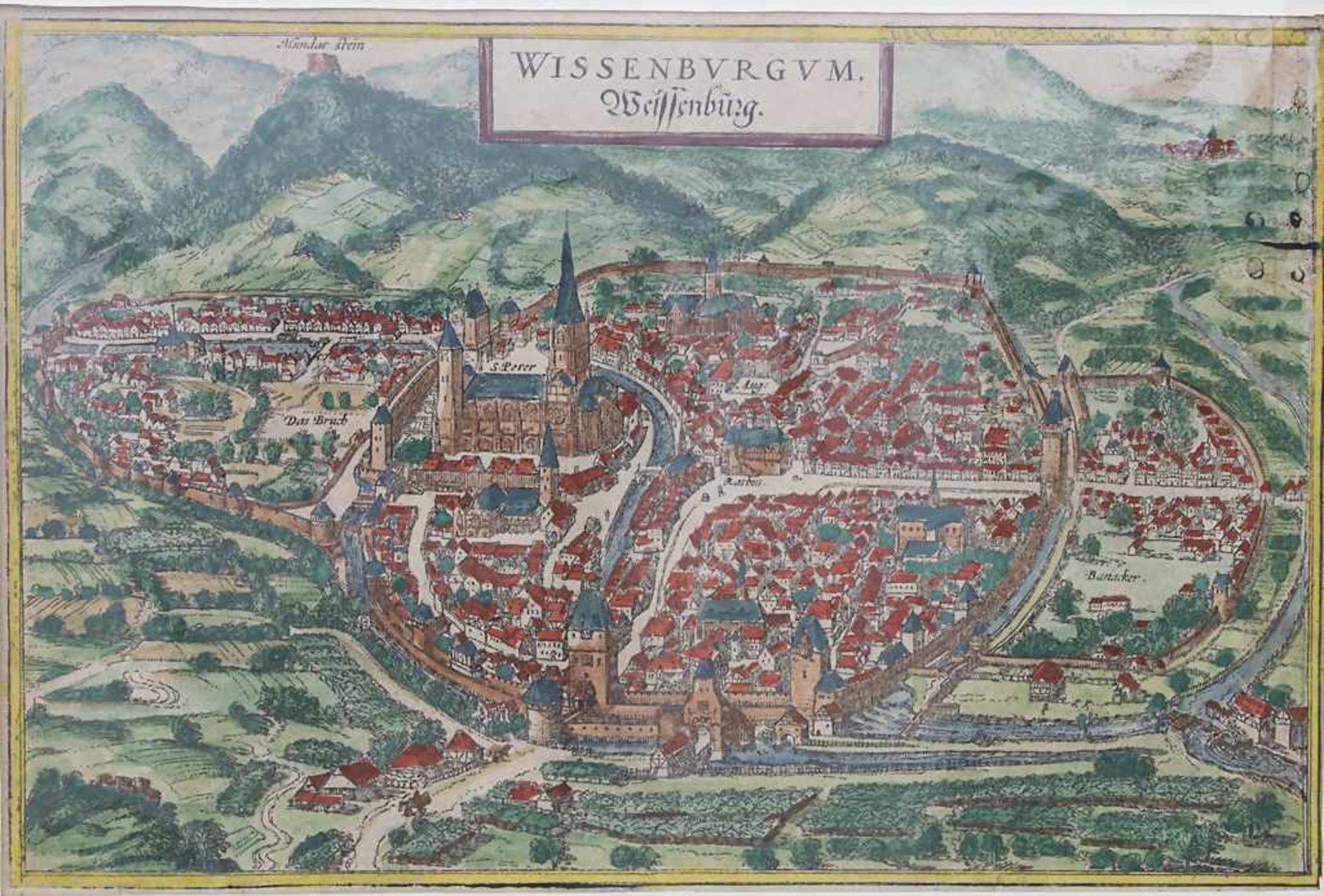 Braun & Hogenberg (16. Jh.), historische Ansichten von Ruffach und Weissenburg / Historic views - Bild 3 aus 3