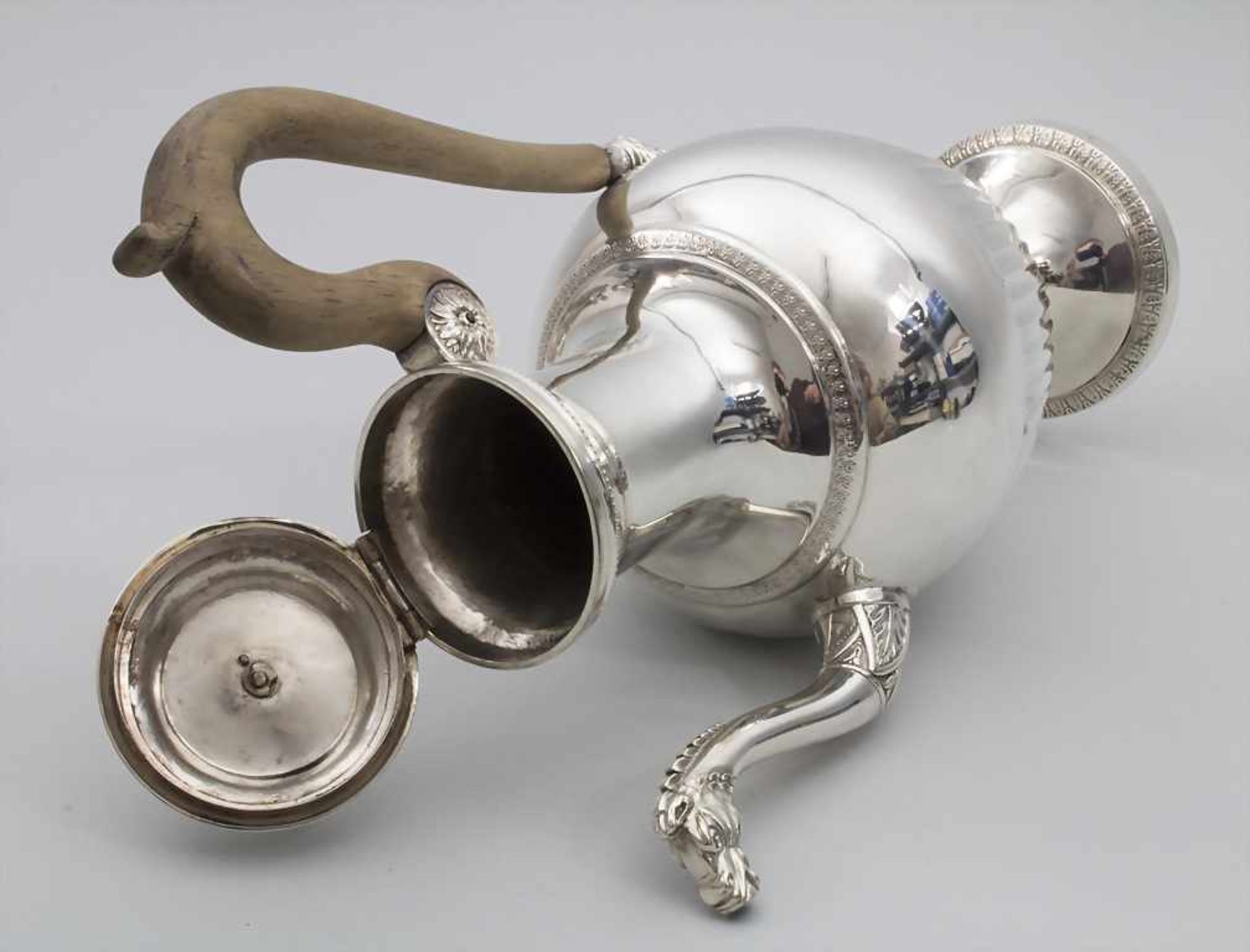 Empire Schenkkrug / An Empire silver jug, Niederlande / Netherlands, um 1800Material: - Image 15 of 17